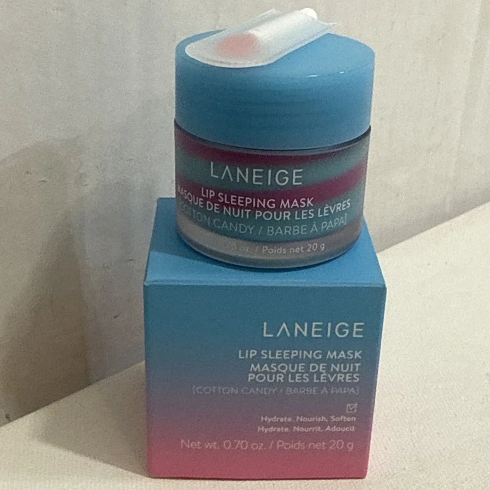 Discontinued Retired Rare Laneige Cotton Candy Lip Sleeping Mask New In Box